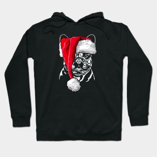 Funny French Bulldog Santa Christmas dog mom Hoodie